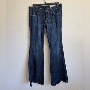 Siwy Jeans Dark Wash Blue Anita Flare Jeans Womens 25 Coy Stretch Denim